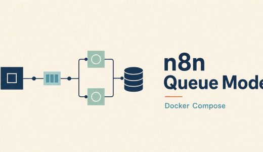 n8n Queue ModeをDocker Composeで構成する記事のサムネイル