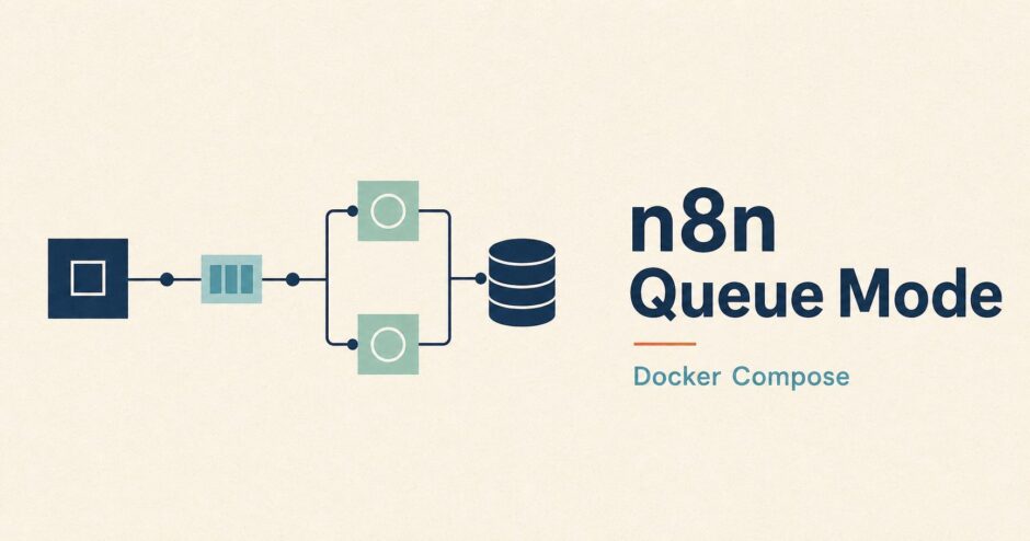 n8n Queue ModeをDocker Composeで構成する記事のサムネイル
